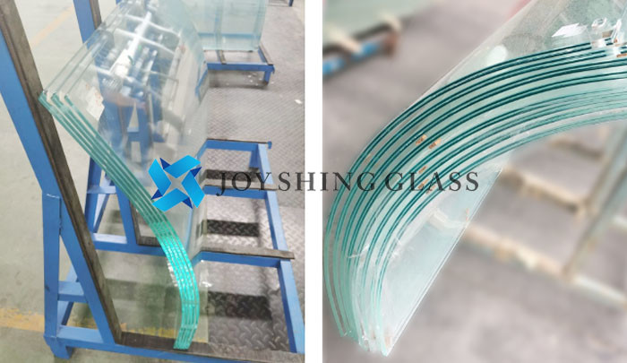  Photo of curved safety toughened heat soaked glass