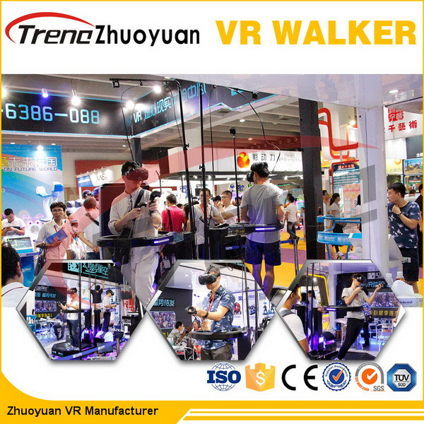 Omni-Directional Virtual Reality Treadmill VR Theme Park With Gun Shooting Games For Promotion Activities