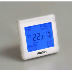 China Smart LCD Touch Screen Programmable Underfloor Digital Heating Thermostat for sale