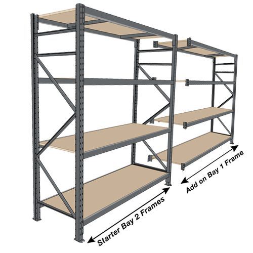 Q235 Material 5 Steel Panels Wide Span Warehouse Storage Racks