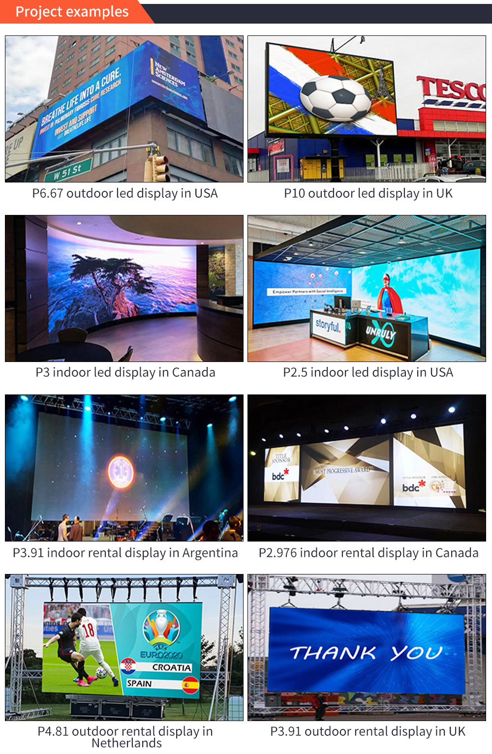 500x500mm 500x1000mm Outdoor Led Screen Hire P2.604 P2.976 P3.91 P4.81 1