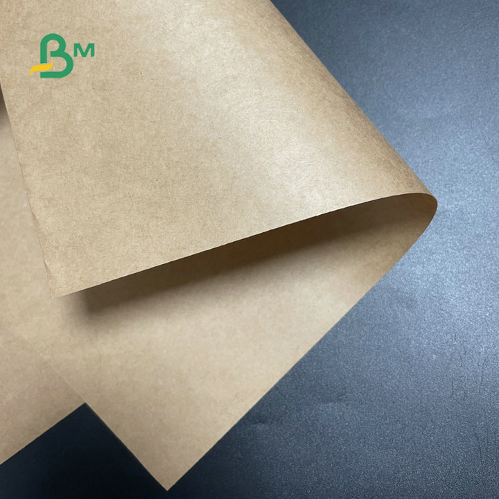 High Tensile Strength 80GSM 90GSM Semi Extensible Kraft Paper For Cement Bags 