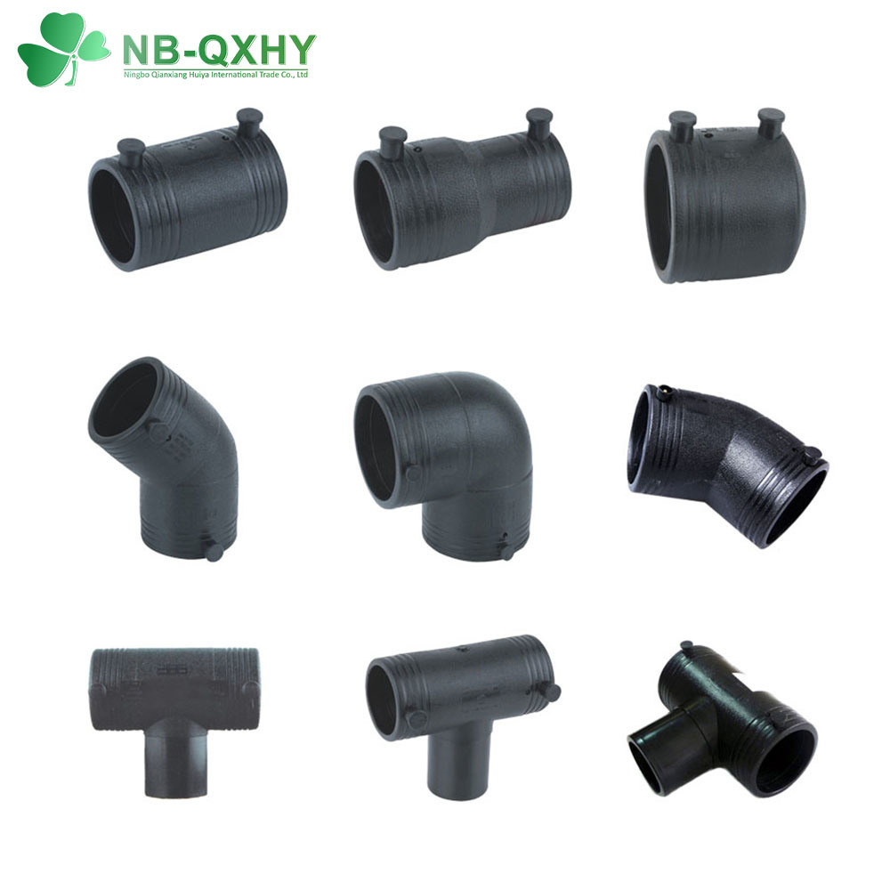 Injection Molded Pipe Fittings SDR11 Pn16 Water or Gas Supply HDPE Pipe Fitting Butt Welded and Socket Fusion HDPE Fittings