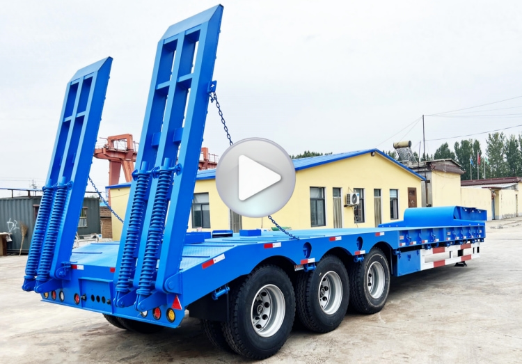 Tri Axle Heavy Load Drop Deck Semi Trailer for Sale in Zimbabwe