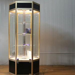Multifunctional Delicate Store Display Case Glass Display