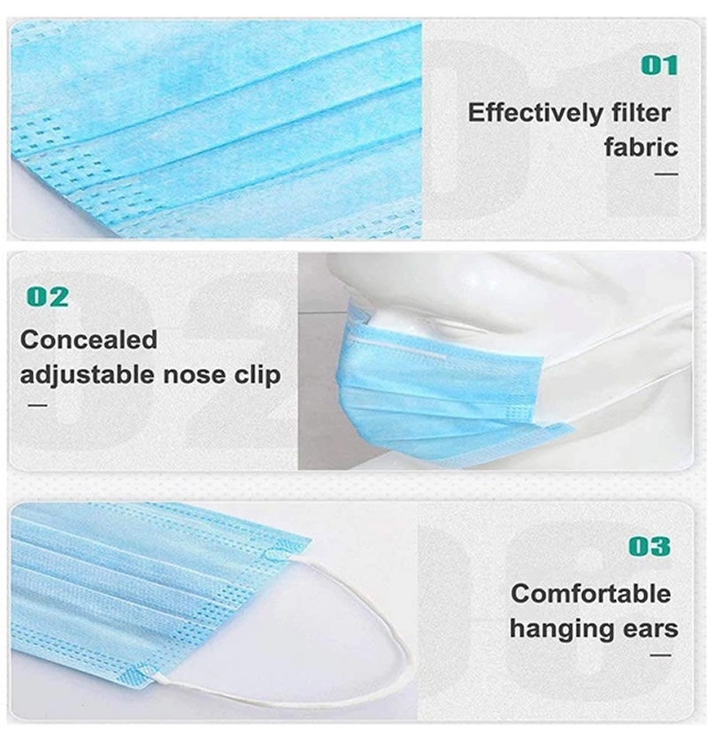 Reusable Anti Smoke Dust Gauze Cotton Fabric Protective Face Mouth Mask 