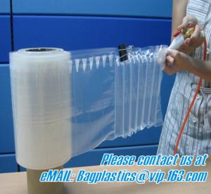 China OEM/ODM China Plastic Bubble Cushion Wrap Air Bubble Film Packaging For Protective Air Column Pillow Air Cushion, bageas on sale 