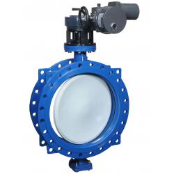 China Motor Driven Electric Butterfly Valve For Cool / Hot Water And Glycol for sale