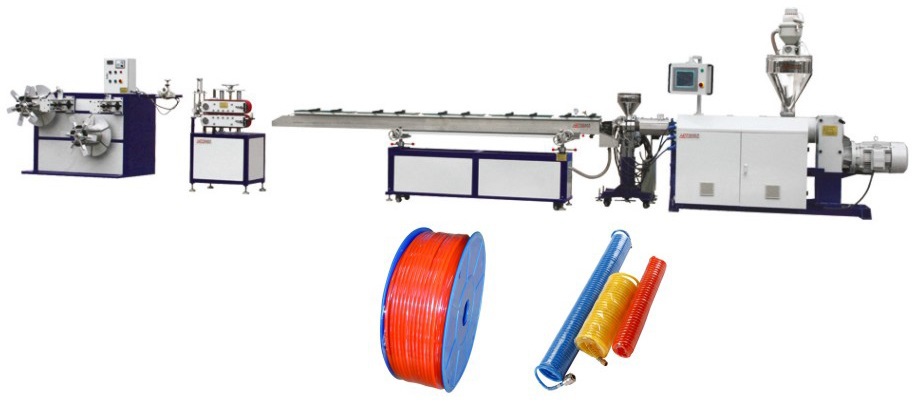 PU PIPE MAKING MACHINE WITH AIR-PRESSURE AND PNEUMATIC FUNCTION