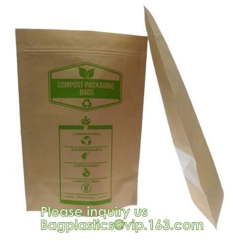 Bagease pack PLA Custom printing Sharp bottom paper bag/ drip coffee bag/biodegradable tin tie craft paper tea bags