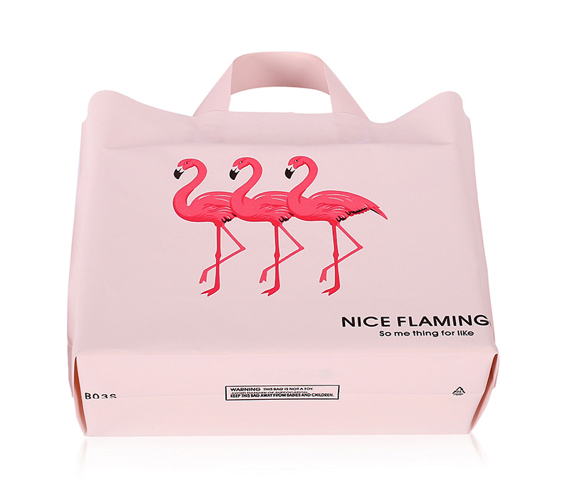 Eco Friendly Custom Printed Logo Tote Bag Plastic Shopping Bag For Cloth Packaging