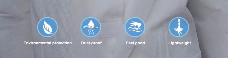 Free sample Industry safety protective disposable nonwoven SMS coveralls with hood