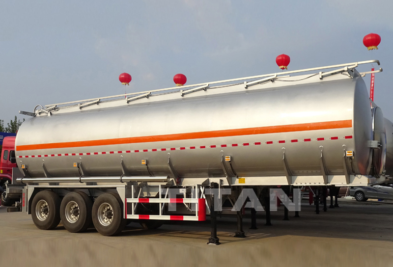 3Axles aluminium diesel tanker trailer
