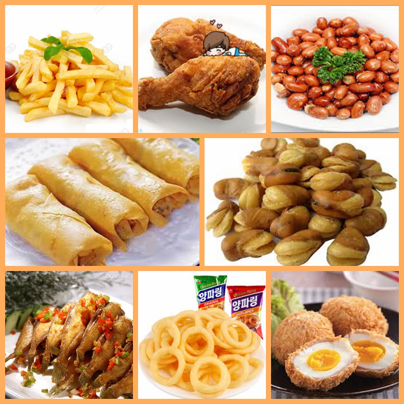 Onion Plantain Chips Frying Machine Price Frozen French Fries Fryer Machine Snack Food Frying Production Line