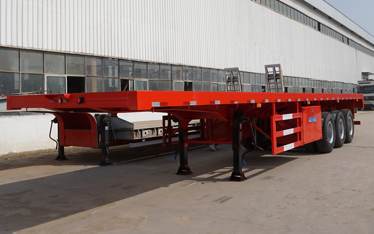 3 Axle 40 FT Container Trailer Flatbed Semi-Trailer for Sale