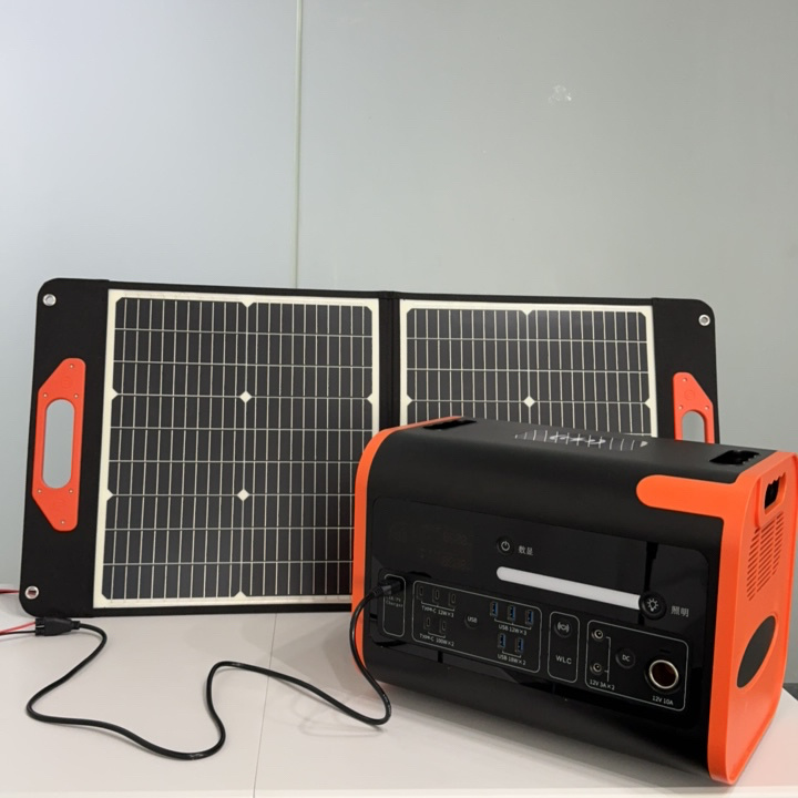 Foldable Solar Panels with Xt60 Port for Outdoor Emergency Charging