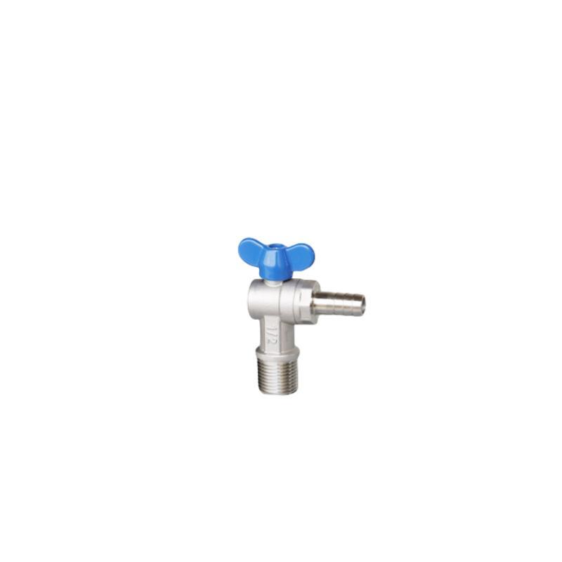Angle Water Meter Ball Valve with Stainless Steel Butterfly Handle