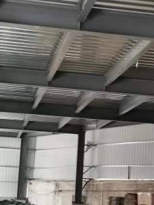 Durable Garage Steel Frame For High Building With Grey Paint