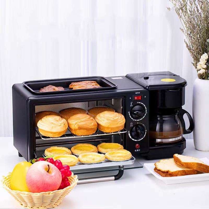 Oven Coffee Machine Frying Pan - 3-in-1 Breakfast Maker