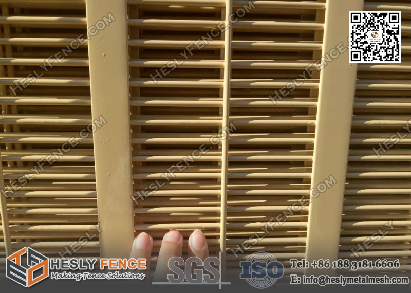 Yellow color 358 anti-cutting mesh fence