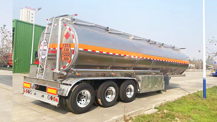 TITAN New 3 Axle Aluminum Alloy Petrol Fuel Tanker Trailer Truck Semi Trailer Liquid Transport for Sale