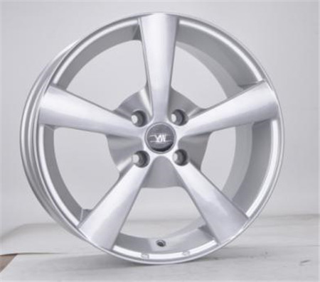 silver 5 spokes wheels