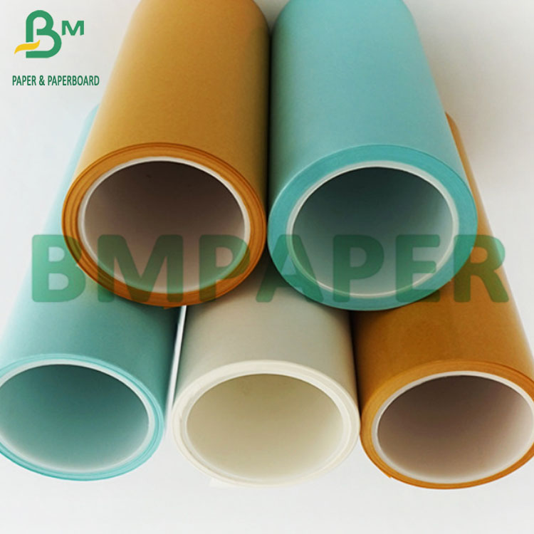 60g Blue White Silicone Coated Paper Glassine Paper Release Paper Jumbo Roll