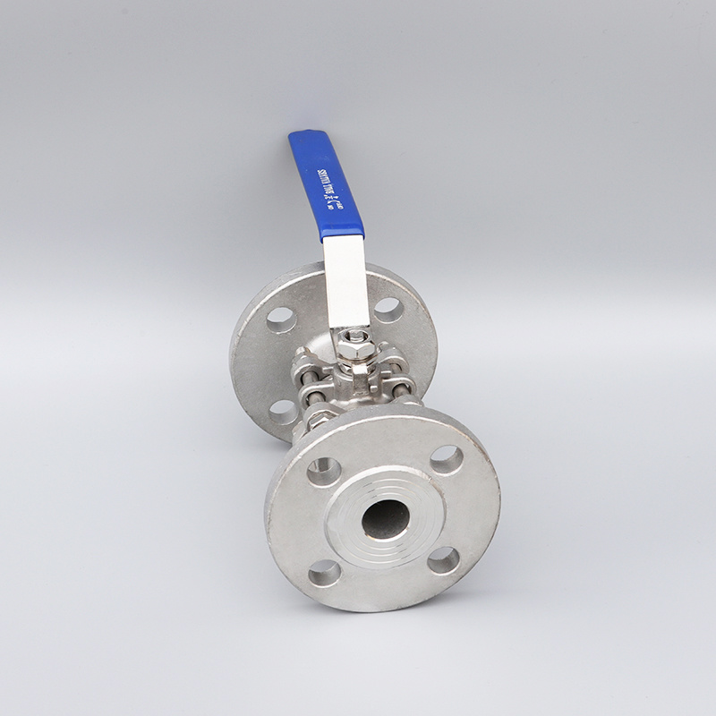 SS316 Full Port Pn25 3PC Flange Ball Valve with ISO5211 Mounting Pad