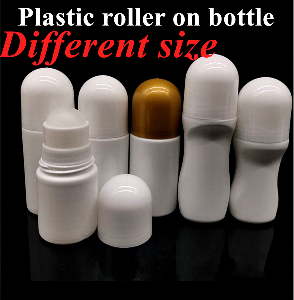 30ml 50ml 60ml HDPE Plastic Roll on Bottles for Essential Oils with PP Roller Balls Rollerball Container
