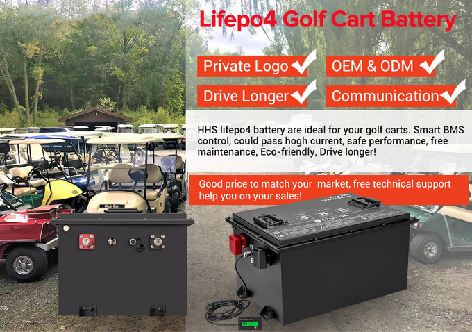 LiFePo4 Lithium Battery Customized 60V 72V Golf Cart Battery 80AH 160AH 300AH 400AH Rechargeable EV Lithium Ion Battery 1