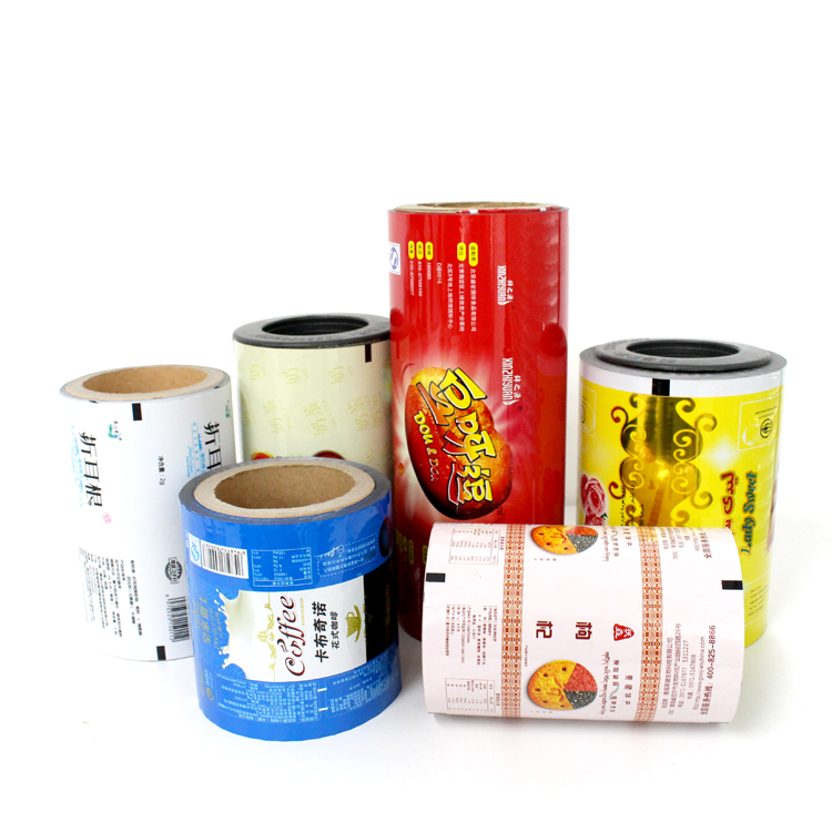 PET/VMPET/PE laminating snack nut packaging 125 micron food grade plastic film roll for potato chips