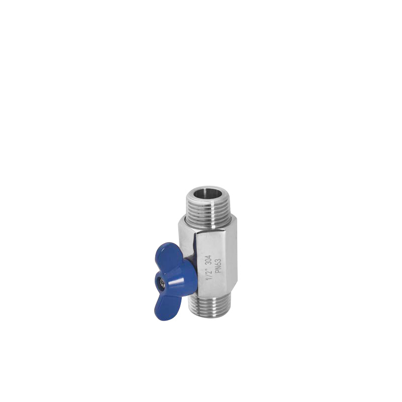 Butterfly Handle Stainless Steel Water Application Mini Ball Valve M/M