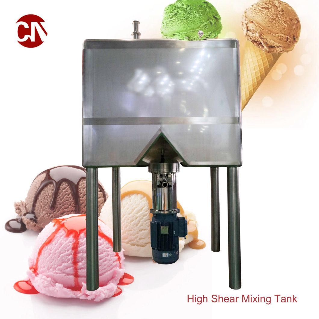 Steel Shearing High Speed Cooled Ice Cream Homogenizer Type Emulsifying Mixing Tank Industrial Dispersing Dissolving Machines