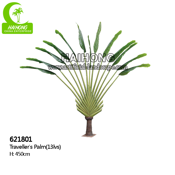 Factory customized artificial traveller's palm tree for decoration