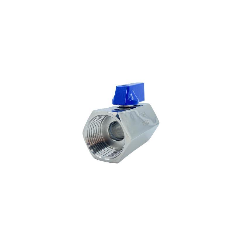 Available Stainless Steel 304/316 Double Femal Thread Mini Ball Valve for Water