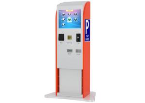 China Les billets/pièces/cartes ont accepté le kiosque de supports d'écran tactile pour le paiement se garant d'intérieur on sale 