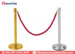 Safety Line Pole Rope Stanchion Cording Off Queue Barrier Ball Top Classical Airport Queuing