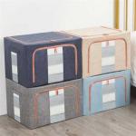 Cubby Underbed Fabric Household Storage Containers With Lid Foldable Multiscene