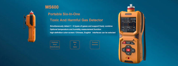6 in 1 Portable Multi Gas Detector 0