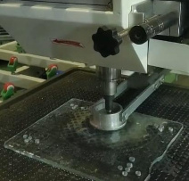 Semi Automatic Horizontal Glass Drilling Machine with PLC Control