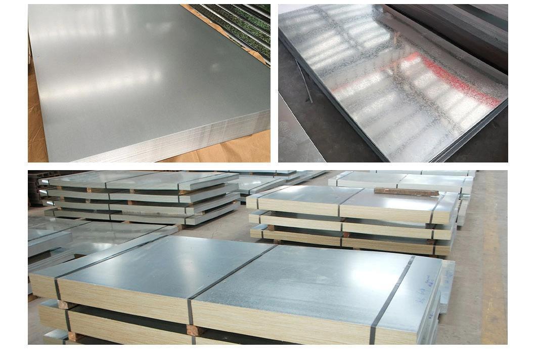 Hot Dipped Galvanized Steel Plate 12 14 16 18 20 22 24 26 28 Gauge Thickness Gi Plain Metal Sheet Galvanized Steel Sheet