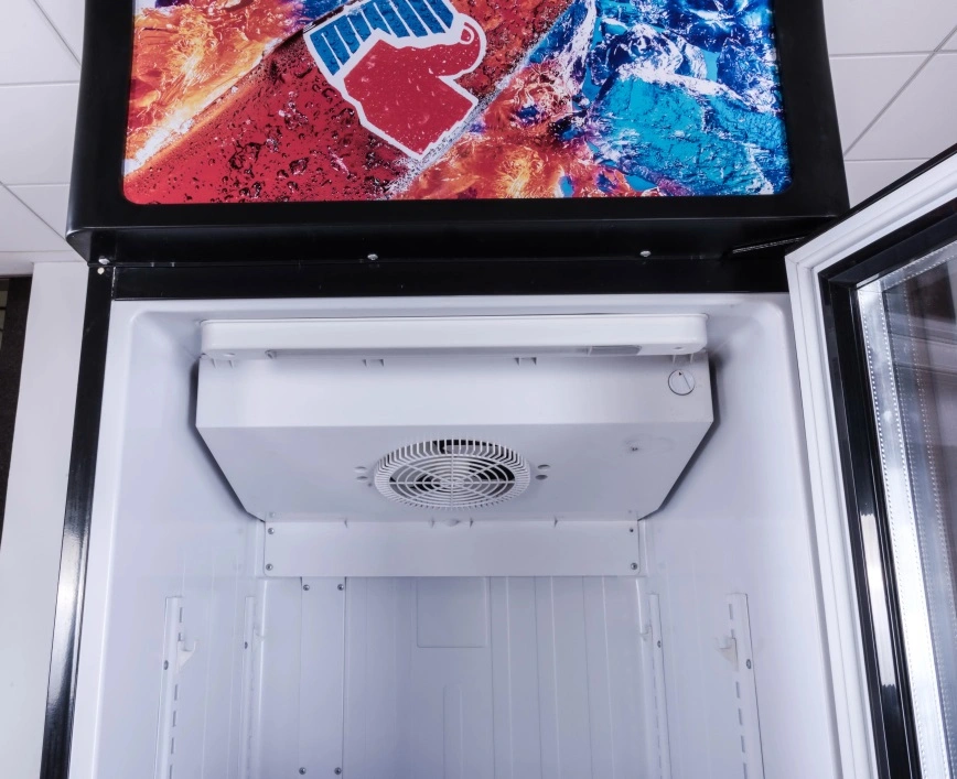 310L Durable Using Upright Freezer Commercial Vertical Showcase Upright Beverage Showcase Refrigerator