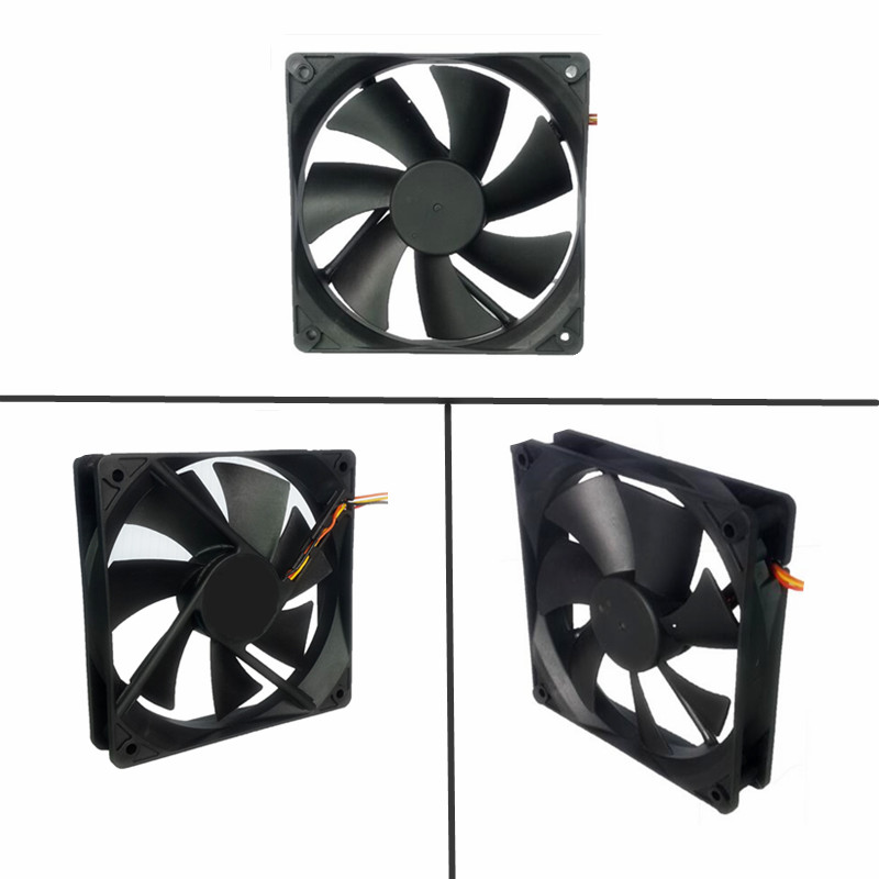 Shenzhen Blushless Dc Fan 12025 With PWM FG RD Plastic Waterproof Small Fan Used For Computer Case / Chassis