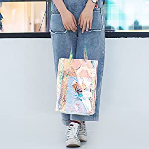 PVC Clear Crossbody Bags Transparent Messenger Tote Bags