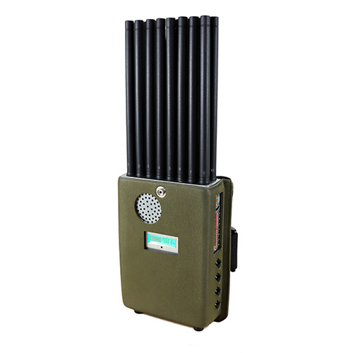 16 channel handheld mobile phone signal jammer GPS jammer 315m / 433 / 868m remote control jamming UHF VHFwalkie- jammer