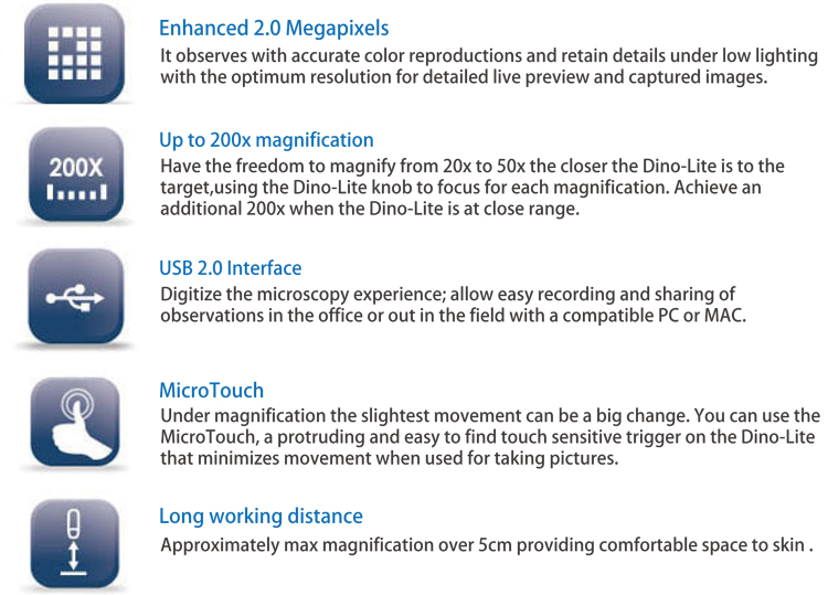 High Fidelity 200x Magnifier Skinoscope 3d Analyzer Face Skin Test Machine With Handheld Dino Lite