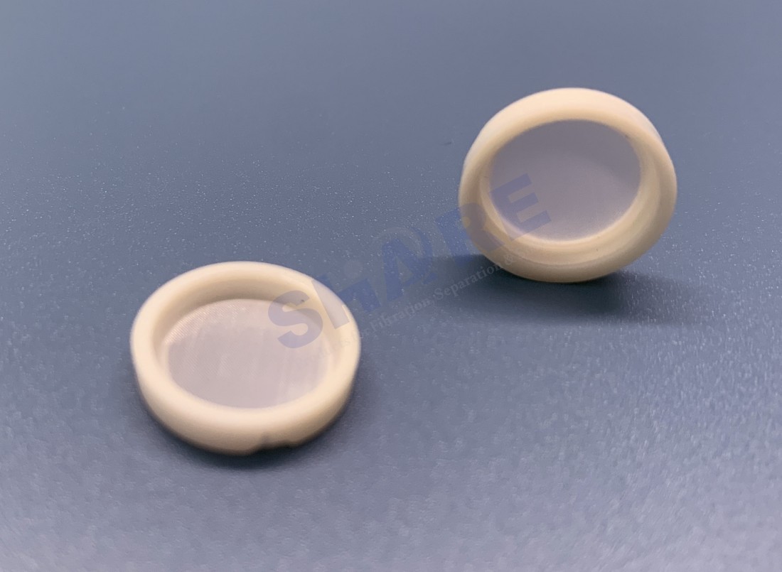 Health care infusion disc filter