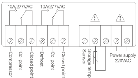 TC Digital Temperature Unit-Wire diagram