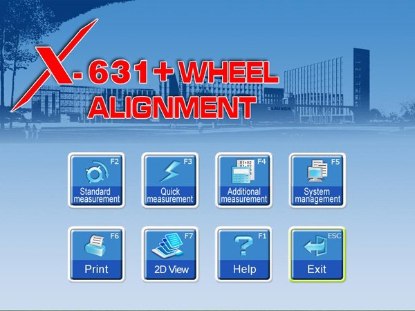 Original Launch X631 Wheel Aligner description