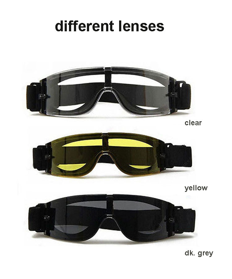 Bulletproof Anti-Scratch Custom Safety Glasses UV400 Protective Military Goggles 2018